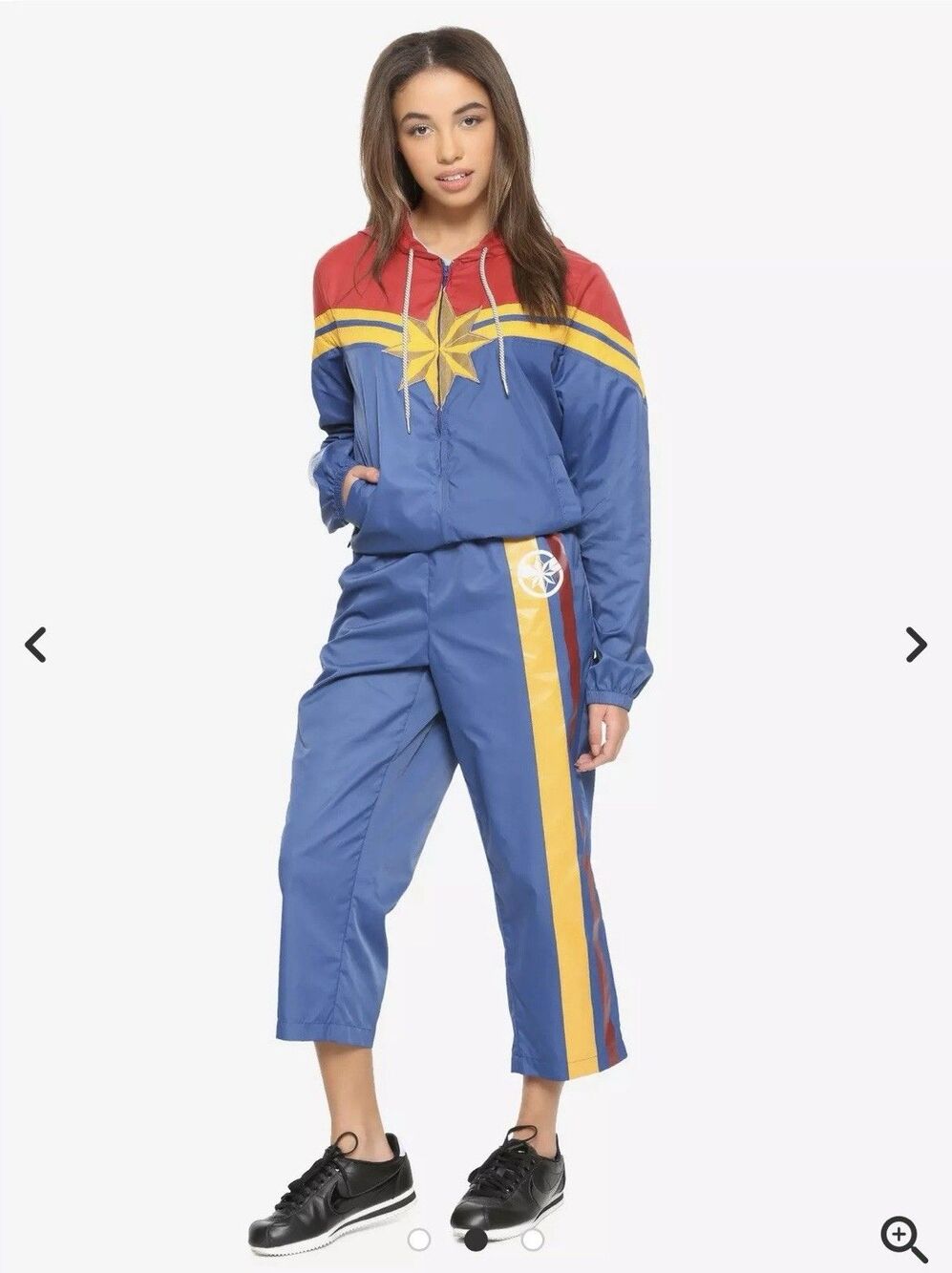 NWT/NWOT Her Universe Captain Marvel 2-Piece Track Set BoxLunch Exclusive - XL/L